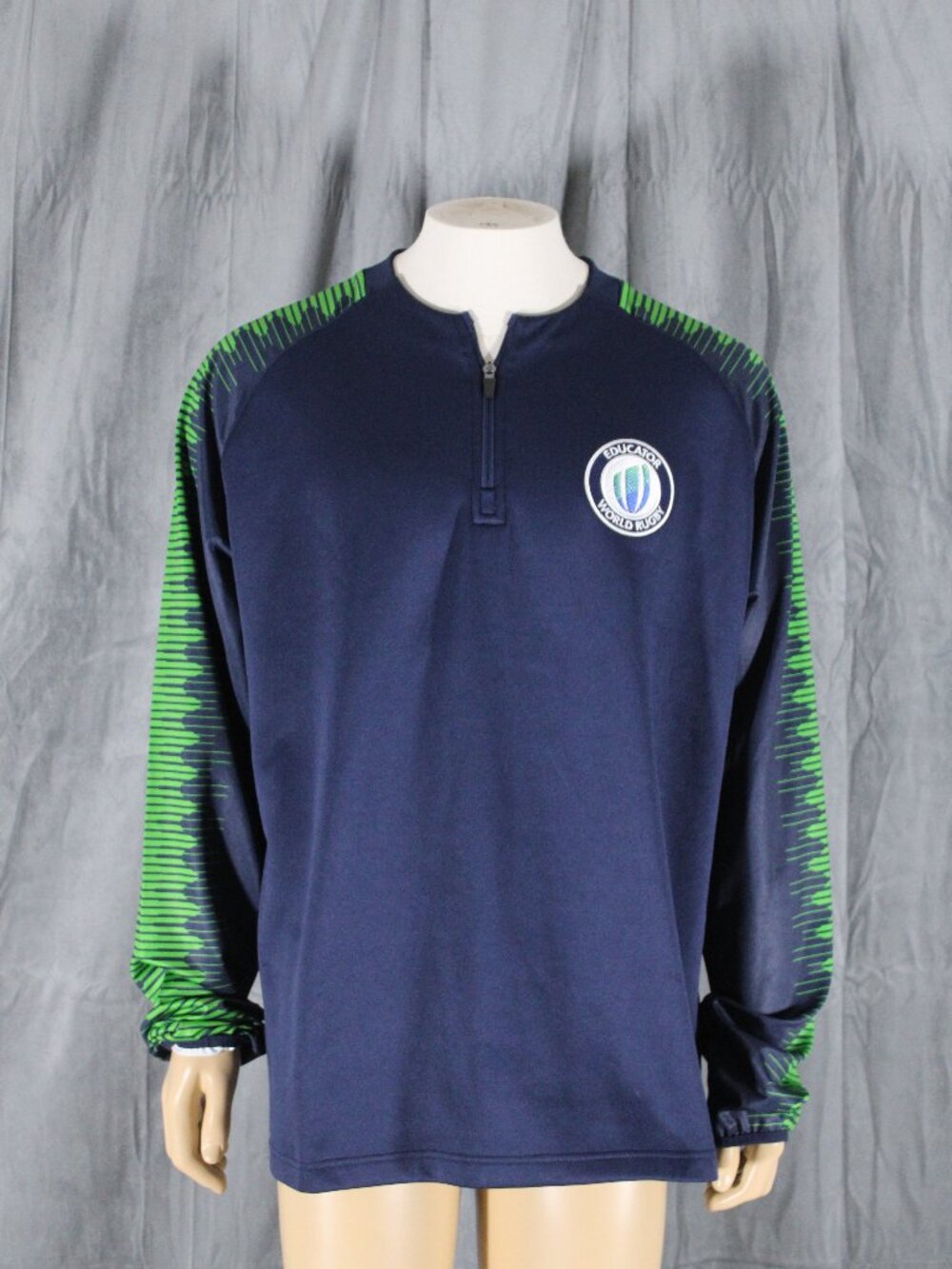 World Cup of Rugby Sweater - Rugby Educator 1/4 Zip- Men's Large
